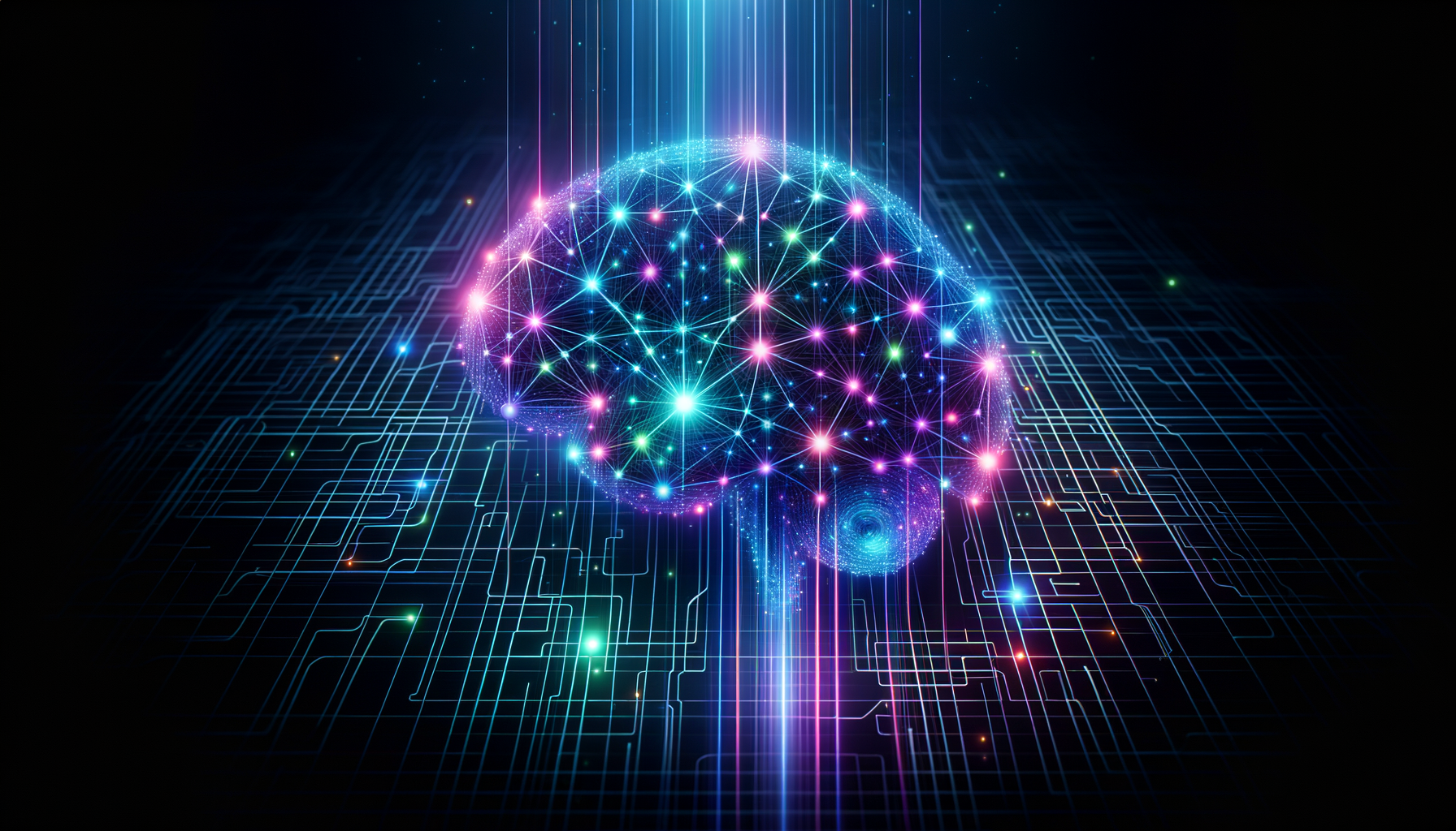 AI neural network visualization