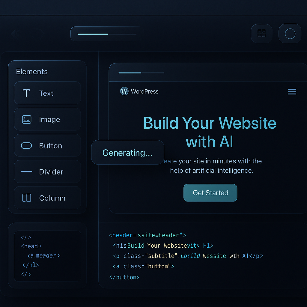 AI Website Builder Dashboard